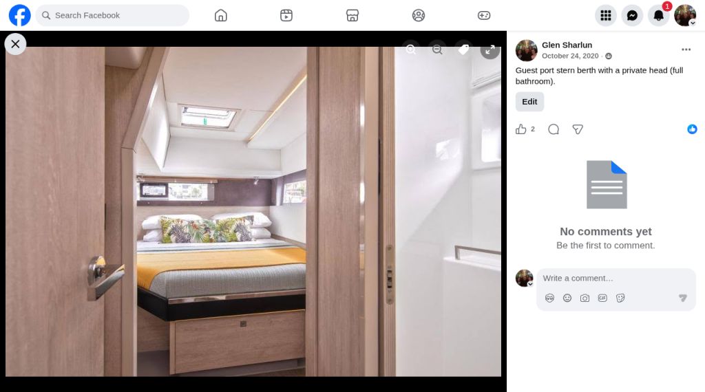 Representative factory guest cabin layout photo